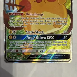 Pokemon Dedenne GX Alternate Art 195A/214 Full Art Promo Holo Basic 160 HP 2020 - Image 3