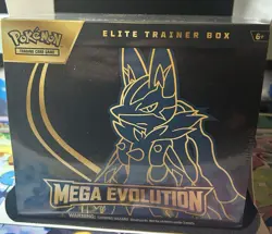Pokemon TCG Mega Evolution Elite Trainer Box Lucario ETB Sealed New - Image 1