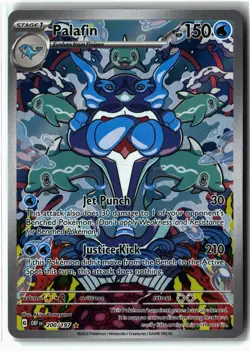 Palafin ⭐ 200/197 Holo Illustration Rare Obsidian Flames 2023 Pokemon NM - Image 1