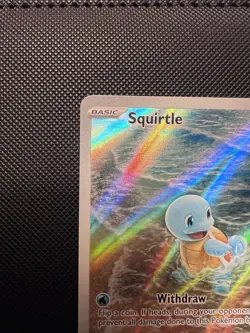 Pokemon Squirtle 170/165 Scarlet and Violet 151 Holo Illustration Rare NM - Image 2