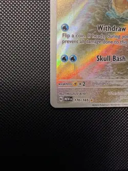Pokemon Squirtle 170/165 Scarlet and Violet 151 Holo Illustration Rare NM - Image 4