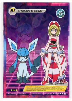 POKEMON TEAM UP TRAINERS - IRIDA -GLACEON * CRACKED ICE HOLO* - Image 1