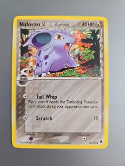 Nidoran F(Delta Species) 56/101 EX Dragon Frontiers LP/NM POKEMON Reverse Holo - Image 1