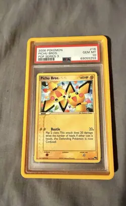 2006 POKEMON POP SER 3 #16 PICHU BROS. PSA 10 - Image 1