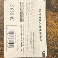 SEALED!!! Pokemon Reshiram Phantasmal Flames 017/094 Promo Stamped Holo Rare - Image 4