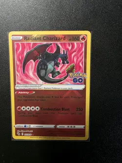 Pokemon TCG Radiant Charizard 011/078 Pokemon GO Holo NM! - Image 1