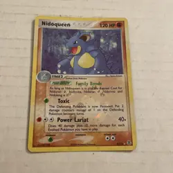 Pokemon TCG Nidoqueen EX FireRed & LeafGreen 9/112 Reverse Holo Rare - Image 2