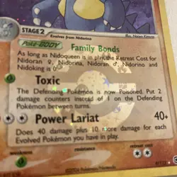 Pokemon TCG Nidoqueen EX FireRed & LeafGreen 9/112 Reverse Holo Rare - Image 3