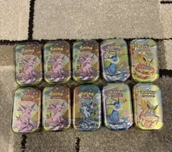 Pokemon TCG Scarlet & Violet Prismatic Evolutions Mini Tin x10 - New & Sealed - Image 1