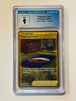 CGC 9 2021 Pokemon Fusion Strike Training Court 282/264 SR - Image 1