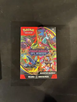 Pokemon TCG Mega Evolution Phantasmal Flames Booster Bundles New Sealed 6 Packs - Image 1