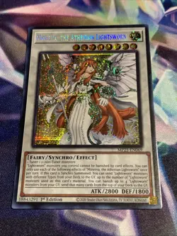 Yu-Gi-Oh! TCG Minerva, The Athenian Lightsworn MP25-EN069 Prismatic Secret Rare - Image 1