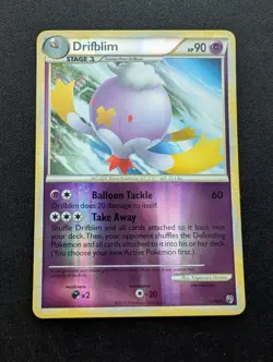 M/NM Pokemon Drifblim Reverse Holo Card 12/90 Undaunted - Image 1