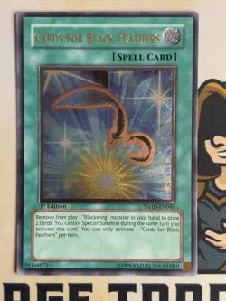 TSHD-EN046 Cards For Black Feathers Ultimate Rare 1st Edition YuGiOh! NM EURO - Image 3