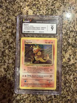 Pokemon Magmar 006/034 Trading Card Game Classic Collection Holo CGC 9 2023 - Image 1