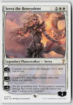 Serra the Benevolent (White Border) Mystery Booster 2 (17) Normal - MTG - Image 1
