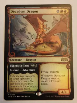 Decadent Dragon (Showcase) Wilds of Eldraine Foil - Image 1