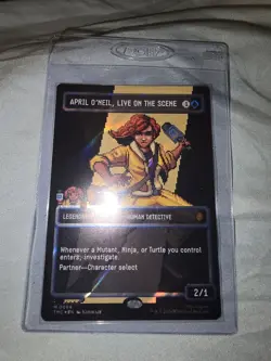 April O'Neil, Live on the Scene (Borderless) (Surge Foil) TMNT Magic - Image 1