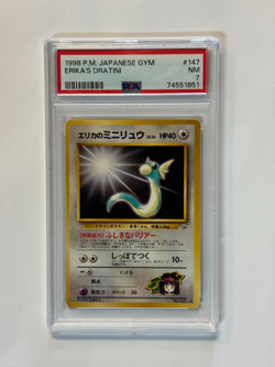 1998 Erika’s Dratini Japanese Gym PSA 7 Pokemon - Image 1