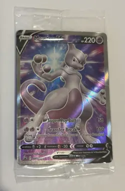Mewtwo V Pokemon Sword & Shield Black Star Promo #SWSH229 NM - Image 1