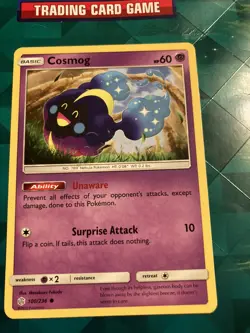 Pokemon TCG Cosmog Sun & Moon - Cosmic Eclipse 100/236 Regular Common-NM - Image 1