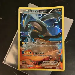 Pokemon TCG Black Kyurem XY80 Full Art Black Star Holo - Image 1