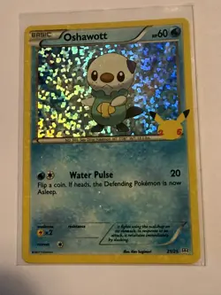 Oshawott - 21/25 - Pokemon McDonald's 25th Anniversary Holo 2021 NM - Image 1