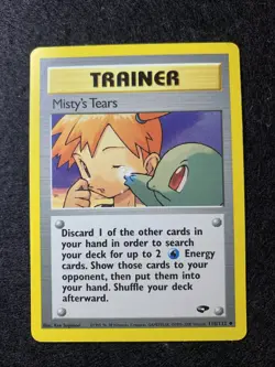 Pokemon TCG Misty's Tears 118/132 Gym Challenge Trainer Uncommon Regular - Image 1