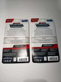 Pokemon Temporal Forces Checklane Blister Set of 2 Packs Bellibolt / Carvanha 820650853319 - Image 2