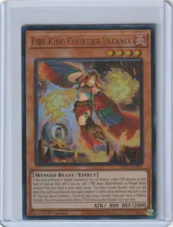 Yugioh MP25-EN262 Fire King Courtier Ulcanix – Ultra Rare 1st edition - Image 1