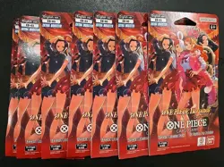 LOT OF 7 One Piece CGC Card Game EB-03 Heroines Edition Sleeved Booster Pack NEW - Image 1