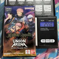 Heavy 25.50g Union Arena Sealed Jujutsu kaisen Booster Pack - Image 1