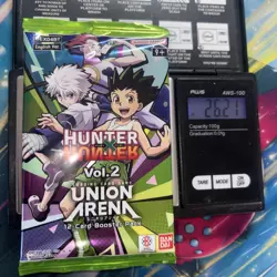 Heavy 26.21g Union Arena Sealed Hunter X Hunter Vol. 2 Booster Pack - Image 1