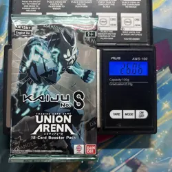 Heavy 26.06g Union Arena Kaiju No. 8 Sealed Booster Pack - Image 1