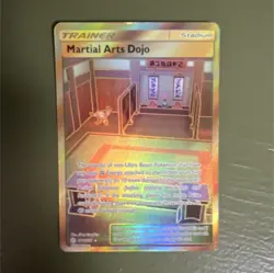 Pokemon Martial Arts Dojo Trainer Stadium Full Art Holo Card - Image 1