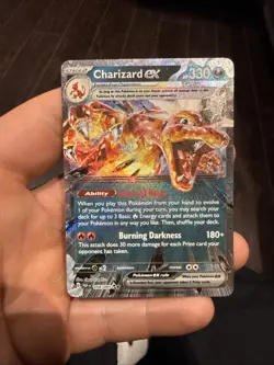 Pokemon TCG Paldean Fates Charizard EX Double Rare Holo Card 54/91 Nm - Image 1