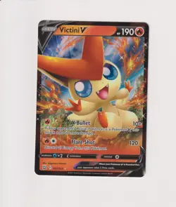 Victini V - 021/163 - Pokemon Battle Styles Sword & Shield Ultra Rare Card NM - Image 1