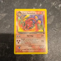 Dark Charmeleon 32/82 Team Rocket - W Gold Stamp Wizards Promo Pokemon Card LP - Image 1