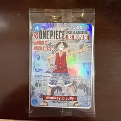 One Piece Monkey.D.Luffy College Basketball US Voyage One Piece TCG Promo Card - Image 1