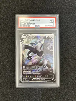 Pokemon Lugia v Ultra Rare Card Swsh12: Silver Tempest 186/195 PSA 9 🤩 - Image 1
