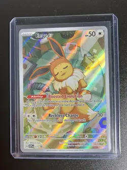 Pokemon TCG Eevee Prismatic Evolutions Black Star Promo Card ETB #173 - Image 1