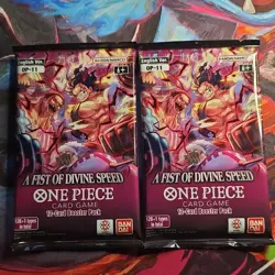 One Piece Card Game OP-11 English - Fist of Divine Speed Booster packs (x2) - Image 1
