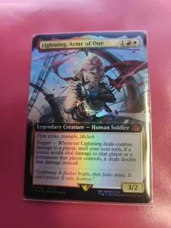 MTG FIN English Lightning, Army of One (Extended Art Foil) - Image 1