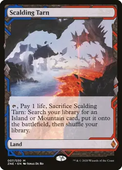 MTG Scalding Tarn Zendikar Rising Expeditions x1 Near Mint FOIL - Image 1