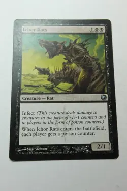MTG Ichor Rats x1- -Scars of Mirrodin-Mod/Heavy Play - Image 1