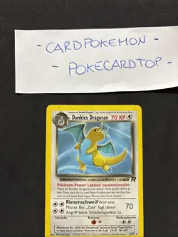 Pokemon Card Dark Dragonite 22/82-Team Rocket-Tedesco-No Holo-exc! - Image 2