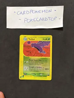 Pokemon Card Golbat 60/144 -Skyridge - Eng-holo Reverse-Exc/nm! - Image 1