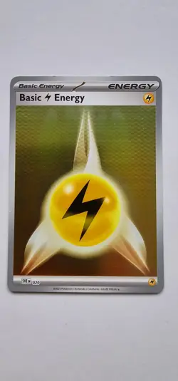 Basic Lightning Energy 020 Scarlet & Violet Energies Pokemon TCG Reverse Holo - Image 1