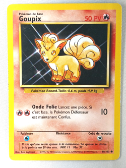 Carte pokemon FRANCAIS Goupix (BS 68) Set de Base [PLAYED] 16.07.2025A - Image 1
