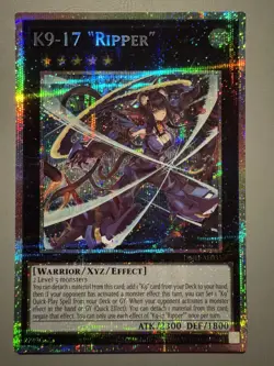 YUGIOH K9-17 "RIPPER" (XYZ) ASIA ENGLISH DBJH-AE035 PRISMATIC SECRET RARE PSER - Image 1